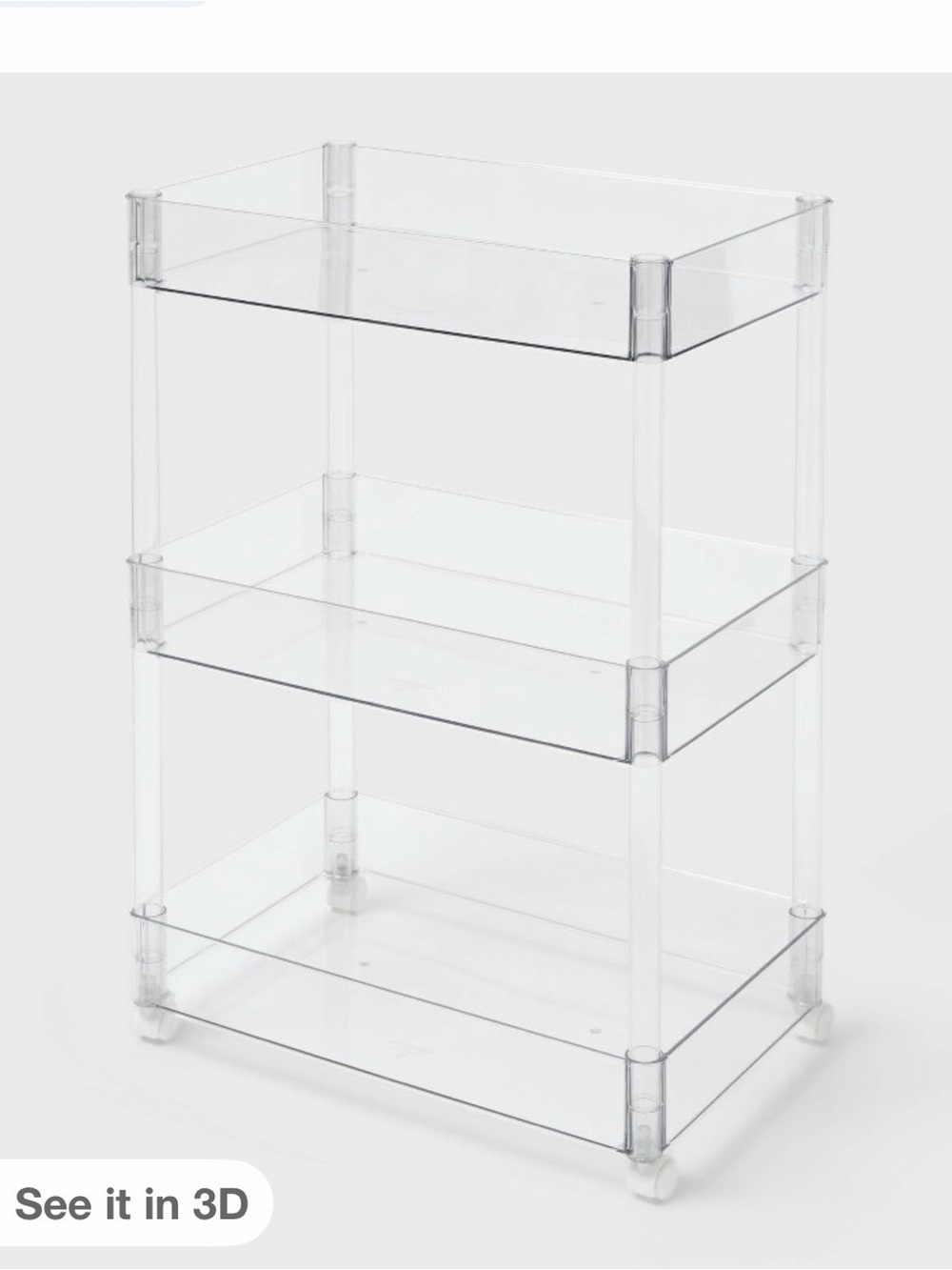 Target Clear Acrylic 3-Tier Organizer - Transparent